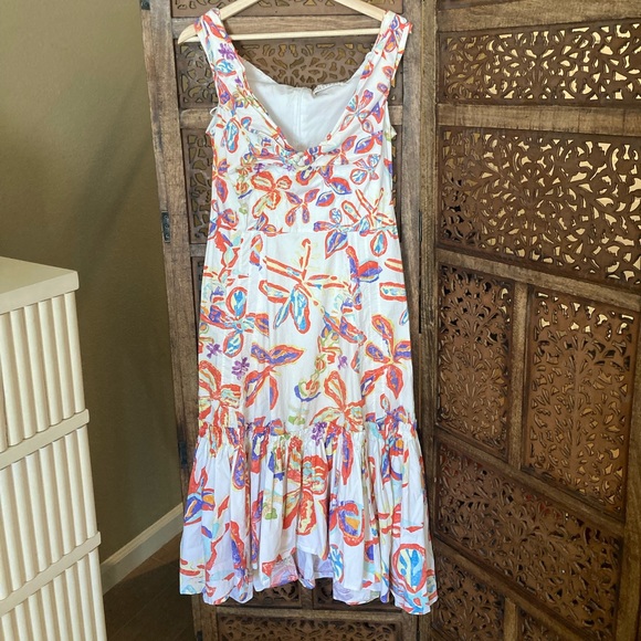 Peter Pilotto White Floral Sweetheart Dress $1,595 - Picture 6 of 9